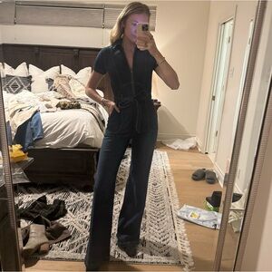 Alice and Olivia Jeans Denim Jumpsuit Sz 28 NWT